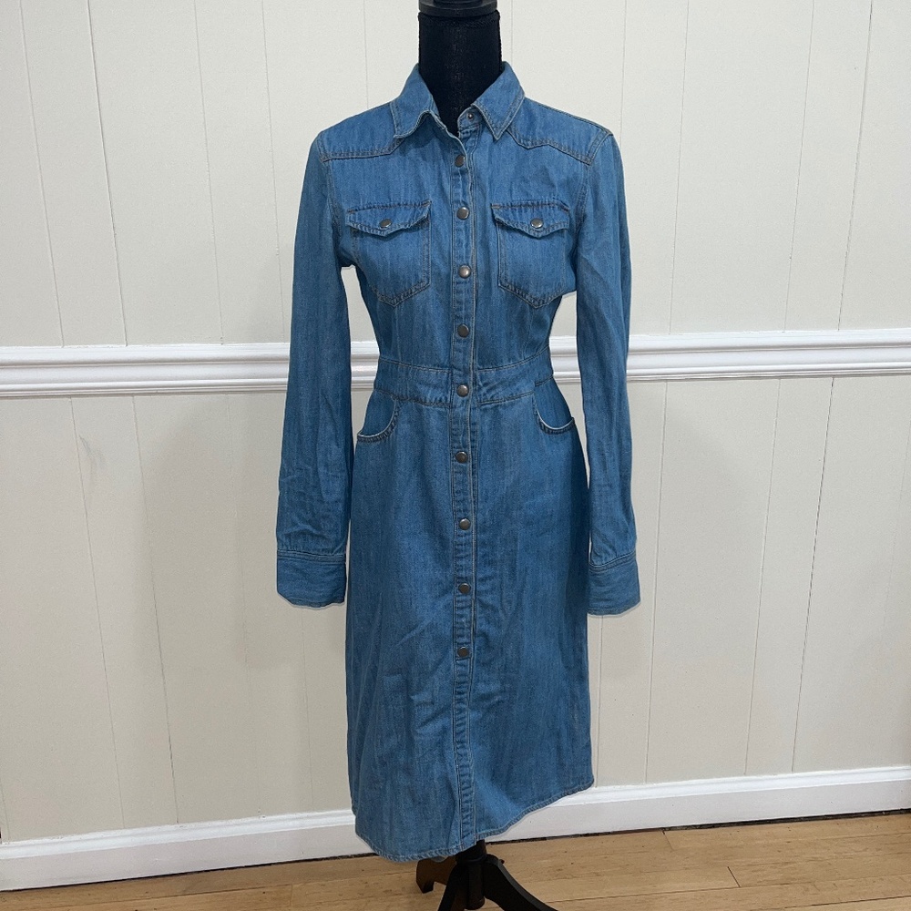 Denim shirt dress - Picture 2 of 2